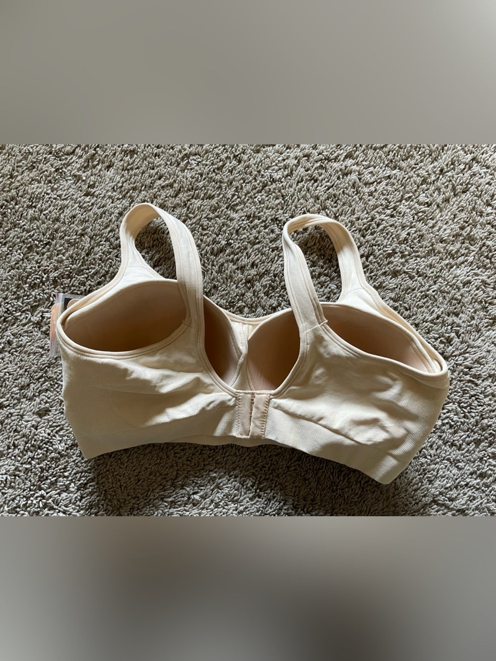Truekind 2XL Daily Comfort Wireless Shaper Bra NWT Nude Back Extender - Picture 2 of 4